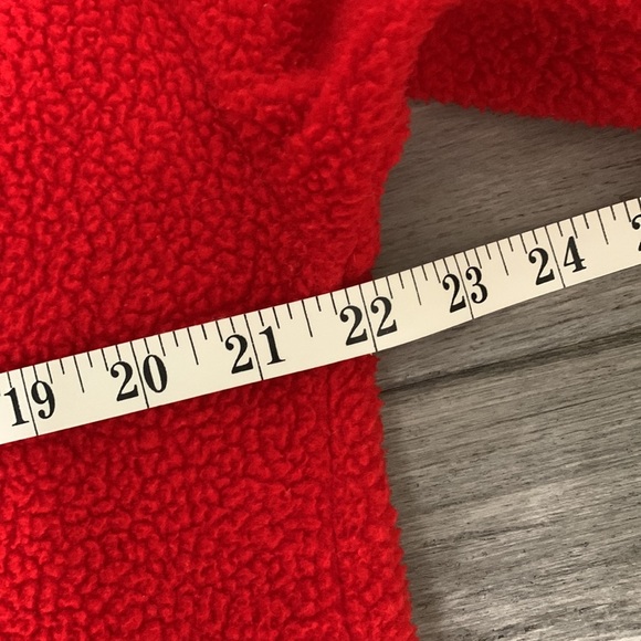 Grinch Forever 21 Hoodie Sweatshirt Size  S Red Pullover Embroidered Loose Fit - Picture 7 of 13